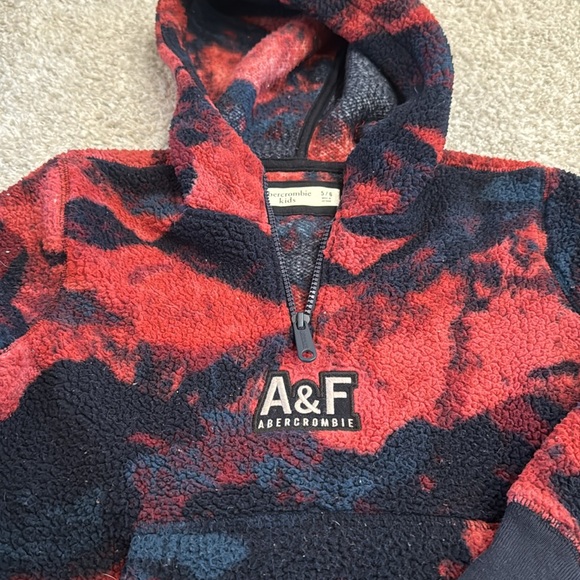 Abercrombie kids Sherpa 1/4 zip hoodie - Picture 4 of 6